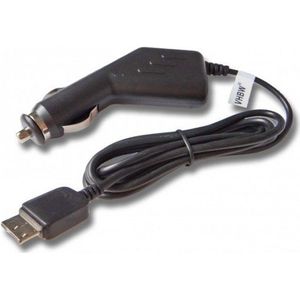 USB3.0 Micro B autolader met vaste kabel - 2,1A / zwart - 1,1 meter