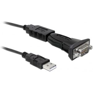 USB-A (m) naar 9-pins SUB-D met moeren (m) seriële RS232 adapter / FTDI chip - 0,80 meter