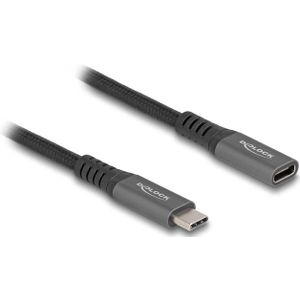 Delock USB-C verlengkabel | USB3.2 10 Gbps | PD 100W | 4K 60Hz | 1 meter