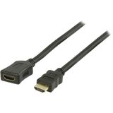 HDMI verlengkabel - versie 1.4 (4K 30Hz) / zwart - 3 meter