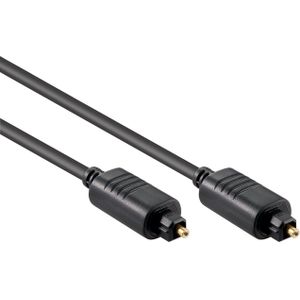 Digitale optische Toslink audio kabel - 4mm / zwart - 1,5 meter