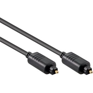 Digitale optische Toslink audio kabel - 4mm / zwart - 3 meter