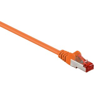 S/FTP CAT6 Gigabit netwerkkabel / oranje - LSZH - 50 meter