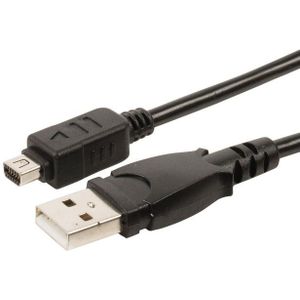 USB kabel 12-pins compatibel met Olympus CB-USB5, CB-USB6 en CB-USB8 - 2 meter