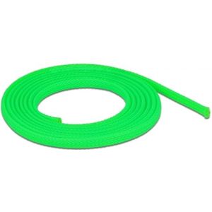 Polyester kabelsleeve | rekbaar | 6mm | groen | 2 meter