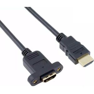 HDMI (m) - HDMI (v) inbouw adapter - versie 1.4 (4K 30Hz) - 1 meter