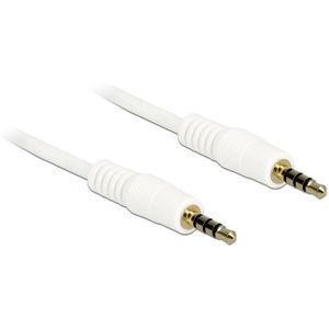 3,5mm Jack 4-polig audio/video kabel AWG24 / wit - 3 meter