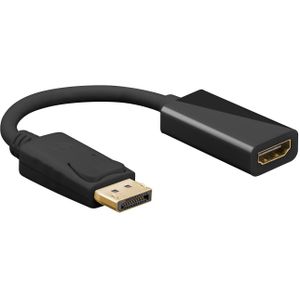 DisplayPort - HDMI adapter | 4K 60Hz | zwart | 0,20 meter