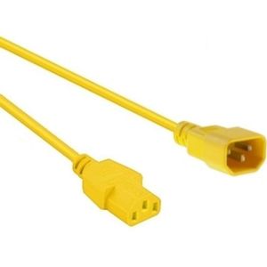 C13 - C14 stroomkabel voor UPS/PDU - 3x 1,00mm / geel - 5 meter