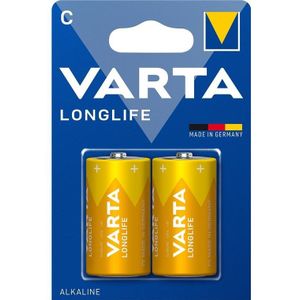 Varta Longlife Extra C Wegwerpbatterij Alkaline - 2 stuks