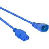C13 - C14 stroomkabel voor UPS/PDU - 3x 0,75mm / blauw - 1 meter