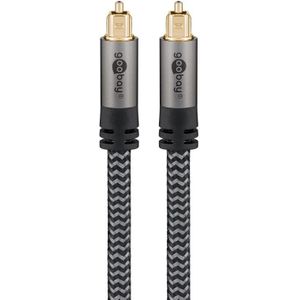 Goobay 65304 audio kabel 1 m Toslink Zwart, Zilver