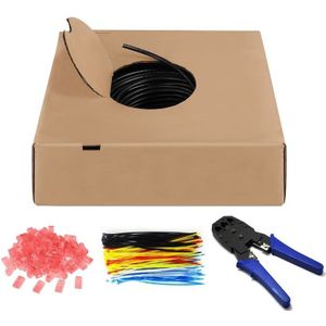 UTP Kabel - 100m - CAT6 - Buitengebruik - Inclusief Connectoren en Krimptang