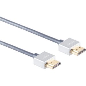 Dunne Premium HDMI kabel - versie 2.0 (4K 60Hz) / blauw - 2 meter