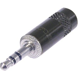 REAN NYS231B 3,5mm Jack (m) connector - metaal - 3-polig / stereo