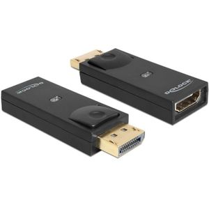 DeLOCK premium DisplayPort naar HDMI adapter - DP 1.1 / HDMI 1.3 (Full HD 1080p) / zwart