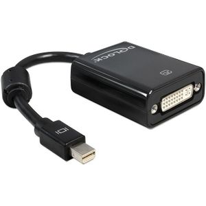 Premium Mini DisplayPort 1.1 naar DVI adapter (1920 x 1200) / zwart - 0,15 meter