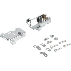 Connector behuizing voor seriële RS232 connector 9-pins SUB-D - gemetalliseerd