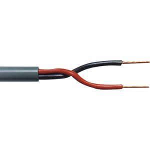 Tasker C276 flexibele OFC luidspreker kabel met dubbele mantel - 2x 2,50mm² / zwart - 100 meter