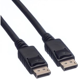 DisplayPort kabel - versie 1.2 (4K 60Hz) - halogeenvrij (LSZH) en UL gecertificeerd / zwart - 2 meter