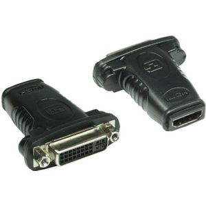 HDMI (v) - DVI-I Dual Link (v) adapter / zwart