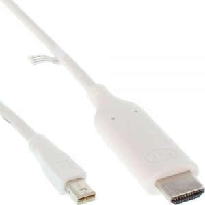 Premium Mini DisplayPort 1.2 naar HDMI 1.4 kabel (4K 30 Hz) / wit - 3 meter