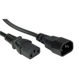 C13 - C14 stroomkabel voor UPS/PDU - 3x 0,75mm / zwart - 0,50 meter