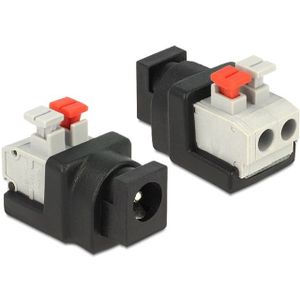 DC voeding klem-connector (v) 2,1mm x 5,5mm