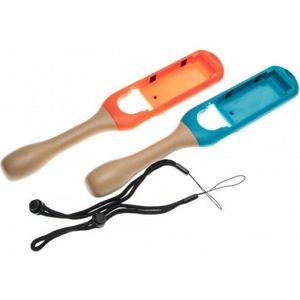 Drumstick-set voor Nintendo Switch Joy-Cons / oranje/blauw