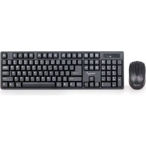 Gembird draadloze USB toetsenbord en muis set - QWERTY (US) / zwart