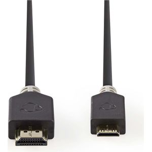 Nedis Mini HDMI - HDMI kabel - versie 1.4 (4K 30Hz) / zwart - 2 meter