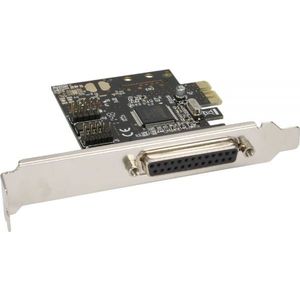 InLine seriële/parallelle PCI-Express kaart met 1 25-pins en 2 9-pins SUB-D aansluitingen