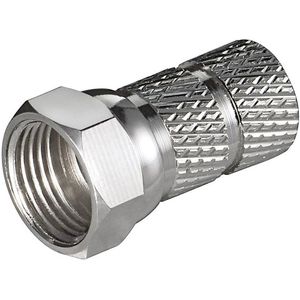 Schroef F-connector voor 5,5mm kabel / recht