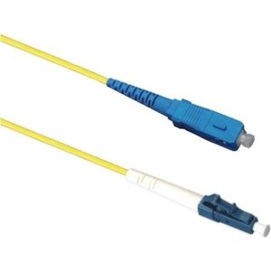 LC - SC Simplex Optical Fiber Patch kabel - Single Mode OS1 - geel / LSZH - 30 meter