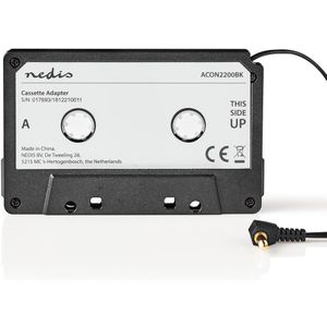 Nedis auto cassette adapter met 3,5mm Jack connector / zwart