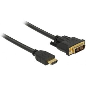 Premium DVI-D Dual Link - HDMI kabel / zwart - 2 meter