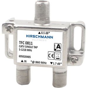 Hirschmann multitap TFC0811 met 1 uitgang - 8,5 dB / 5-1218 MHz