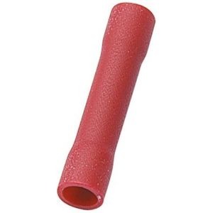 Kabelschoen doorverbinding - 4,3mm / rood (100 stuks)