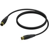 Procab CAM400 DIN 5-pins MIDI kabel / zwart - 5 meter