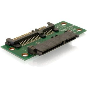 SATA data- en voeding opbouw adapter - SATA600 - 6 Gbit/s / zwart