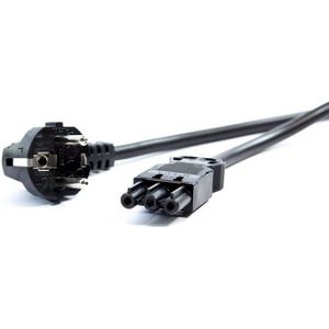 Bachmann installatiestekker stroomkabel - Wieland GST18® - CEE 7/7 / zwart - 4 meter