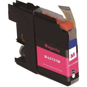 SecondLife inkt cartridge magenta voor Brother LC-123M