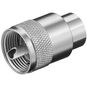 UHF (PL259) soldeerbare mannelijke connector voor kabel type RG213