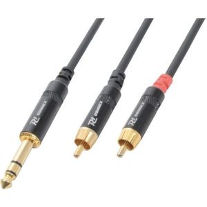 PD Connex Kabel 6.3 Stereo - 2 RCA Male 1.5m