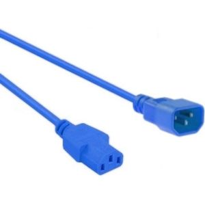 C13 - C14 stroomkabel voor UPS/PDU - 3x 1,00mm / blauw - 3 meter