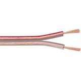 Transmedia Luidspreker kabel (CCA) - 2x 1,50mm² / transparant - 100 meter
