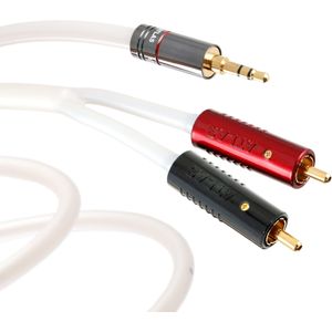 Atlas Element High-End Metik 3,5mm Jack - Achromatic Tulp stereo audio kabel - 3 meter