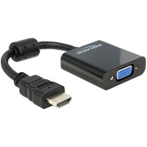 Premium HDMI naar VGA adapter / zwart - 0,15 meter