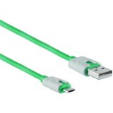 USB Micro B naar USB-A kabel - USB2.0 - tot 2A / groen - 2 meter