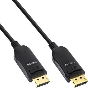 DisplayPort Active Optical Cable (AOC) - versie 1.4 (5K/8K 60Hz) / zwart - 50 meter